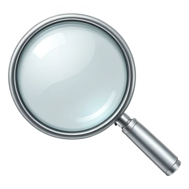 magnifying glass with details sticker