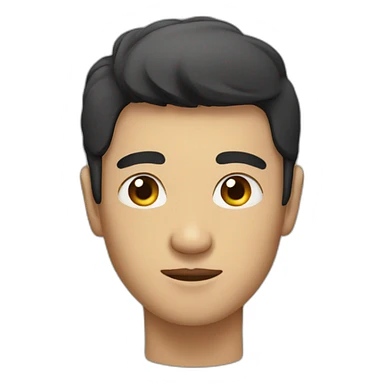 asian man with reptile eyes sticker