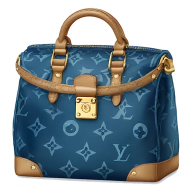 Blue Louis Vuitton bag sticker