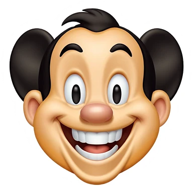 goofy dog from Disney, laughing sticker