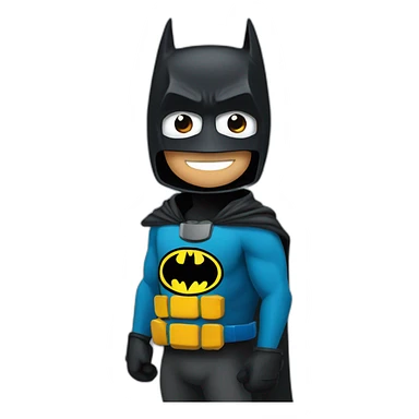 Batman with a snowboard  sticker