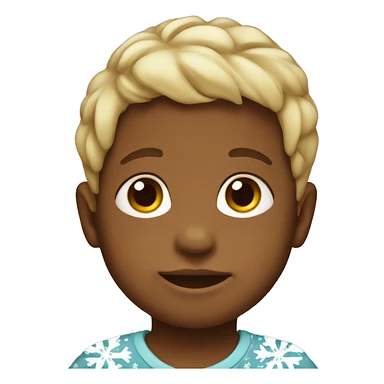 Baby boy wearing Christmas clothes sticker