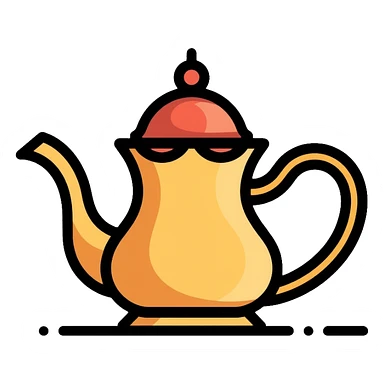 Traditional Saudi coffee pot Dallah sticker
