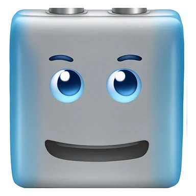 Happy BLUE battery  sticker