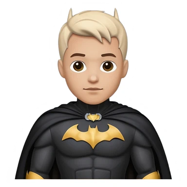Batman a light tone man with a dark batman suit  sticker