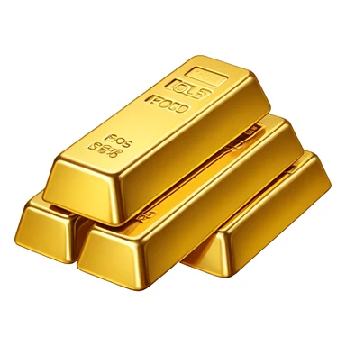 Many gold bars sticker