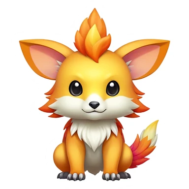 Cute cool colorful nebula fantasy animal hybrid Fakemon full body  sticker