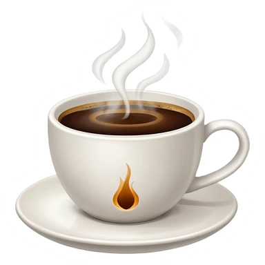 a minimalistic cup of coffee sticker