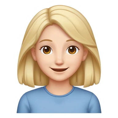 Saçını kulak arkası yapan emoji sticker