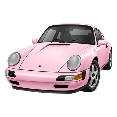 Light pink Porsche  sticker
