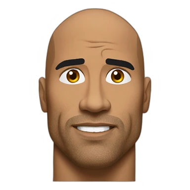 The rock qui lève le sourcils droit sticker