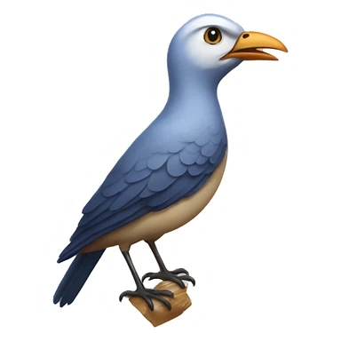 emblematic bird from reunion islnd sticker