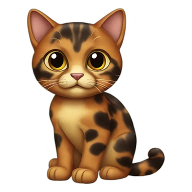 Tortoiseshell Cat Full Body sticker