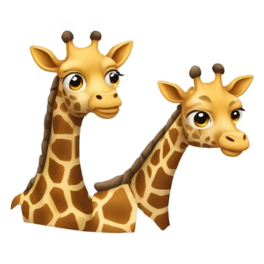 crea una girafa con brakets sticker