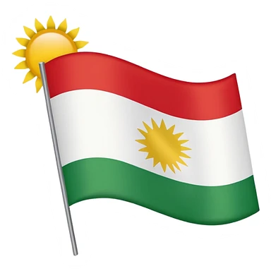 Kurdistan flag sticker