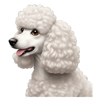 Poodle sideangle sticker