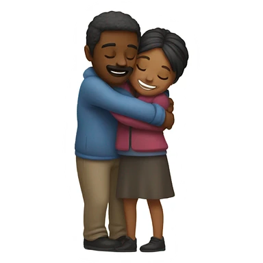 Couple hug sticker