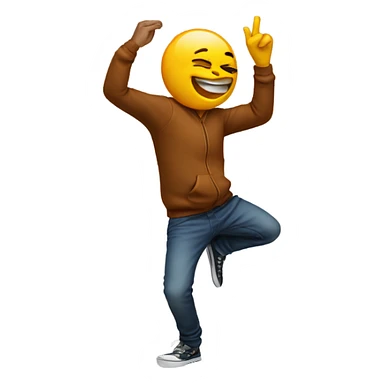 Dabbing emoji sticker