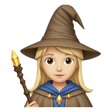 blonde wizard  sticker
