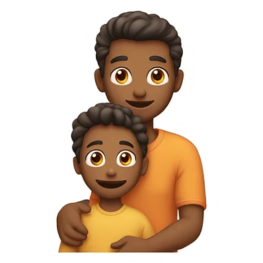 dad with kid sticker