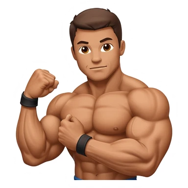muscle biceps sticker