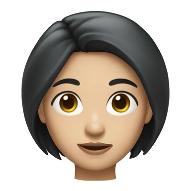 female thief, black hair sticker