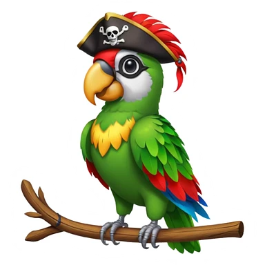 pirate parrot sticker
