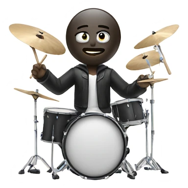 Man playing drums sticker