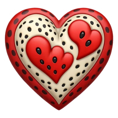 cheetah heart sticker