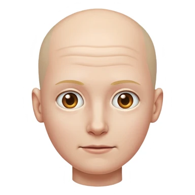 Human without hair sticker