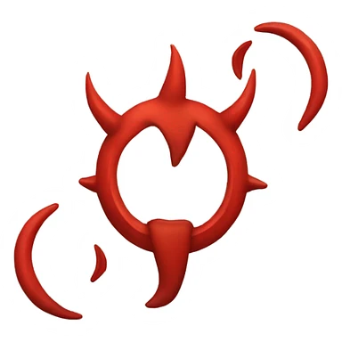 devil horns sticker