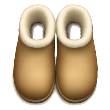 UGG slippers with foot sticker