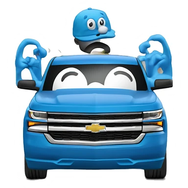 Smurf blue 2020 Chevy 1500 sticker