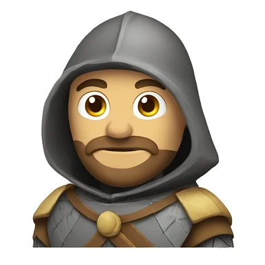 caballero medieval postrado sticker