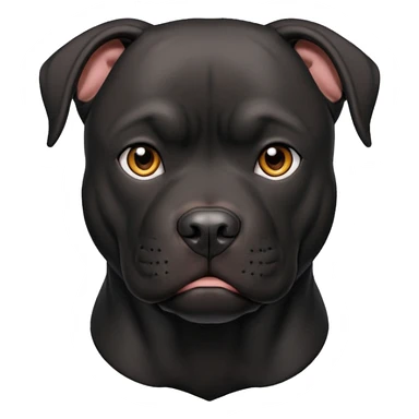 Black pitbull sticker