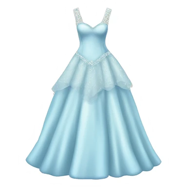 pastel blue wedding dress sticker