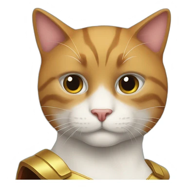 Super-man-as-cat sticker