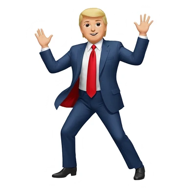 Donald Trump dancing sticker