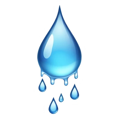Water droplets dripping  sticker