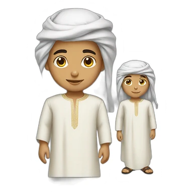 Saudi dress boy sticker