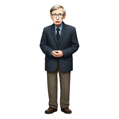 steven hawking standing up sticker