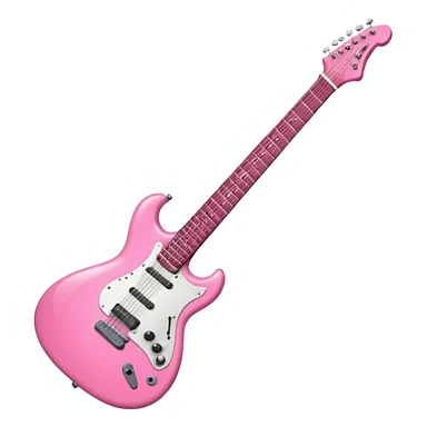 Guitar electric pink sticker