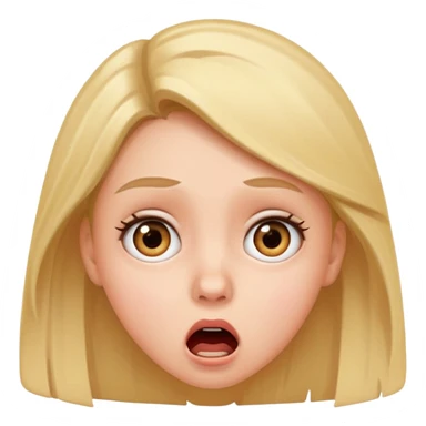 Shocked girl  sticker