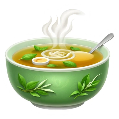 Broth, green tea. sticker