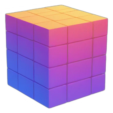 4d cube sticker