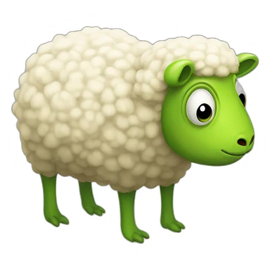 frog sheep sticker