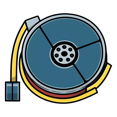 film reel sticker