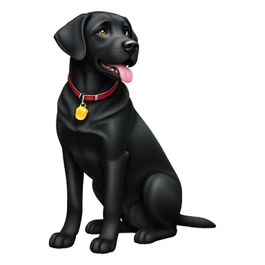 Black labrador  sticker