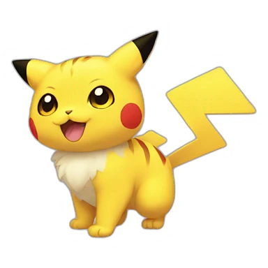 Mew fusionner avec Pikachu sticker