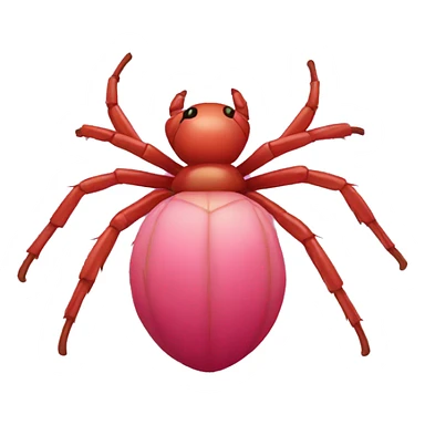 araña rosa sticker